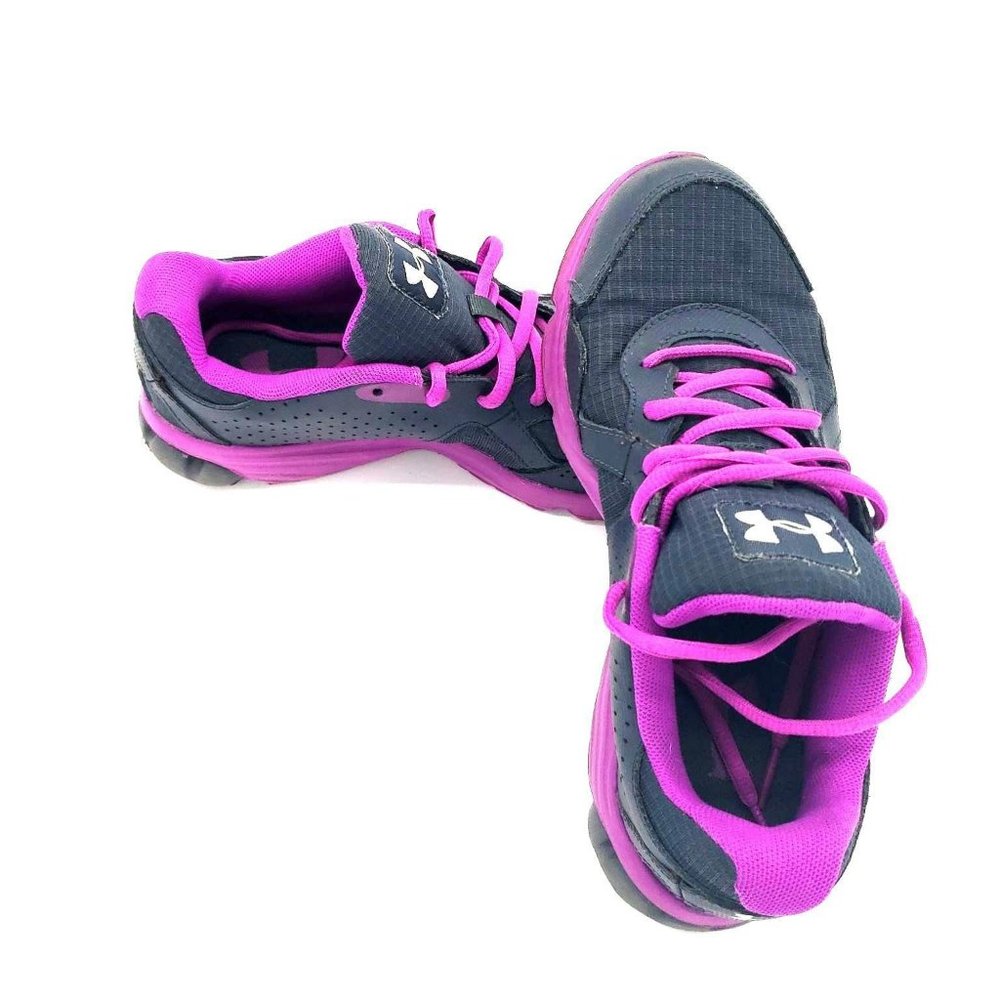 Under Armour Women's Gray Purple Sneaker Size US 6 Running Walking Jogging